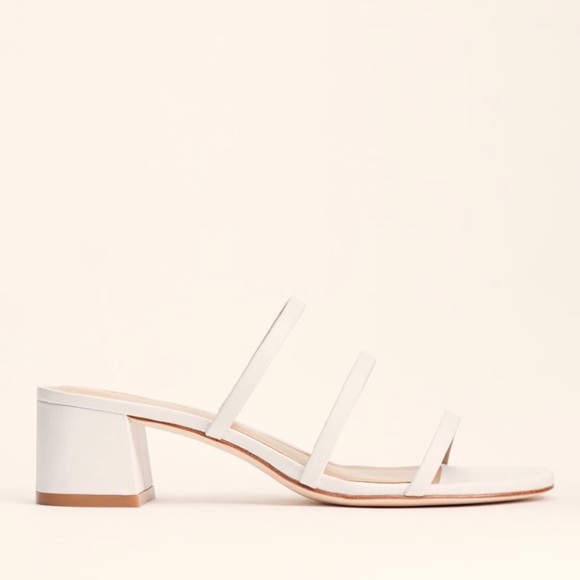 Reformation Shoes - Reformation Ménage Sandal Size 8 White Mule
